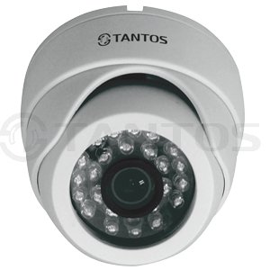 Tantos TSi - Ve1FP (3.6) IP видеокамера уличная купольная антивандальная с ИК подсветкой, мегапиксельная
