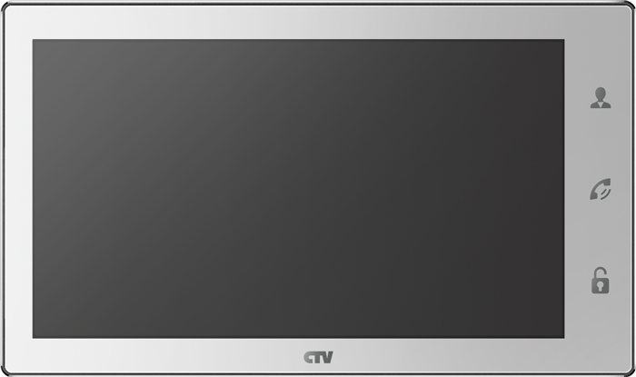 CTV-M4102AHD W (White) Монитор цветного видеодомофона, 10" (Full HD, Touch Screen)