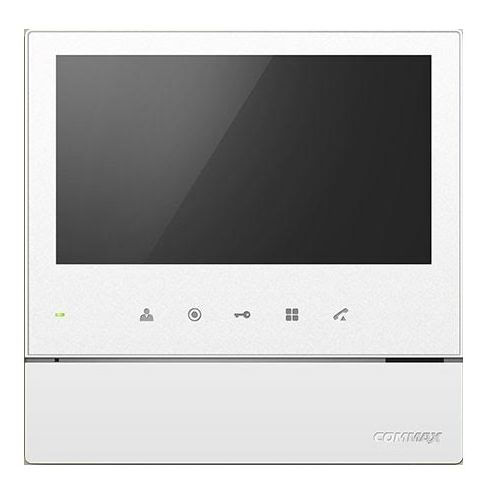 COMMAX CDV-70H2 (Белый) Монитор цветного видеодомофона, 7.0", TFT LCD, PAL/NTSC, без трубки (Hands Free), подключение 2х вызывных блоков и трубки DP-4VHP, вызов и связь "трубка-монитор", накладное исполнение, AC 110-240В