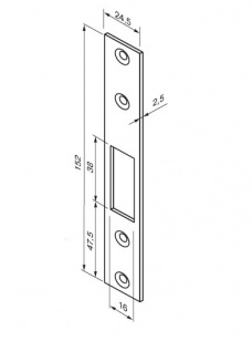 Abloy Abl 4613/100000 запорная планка