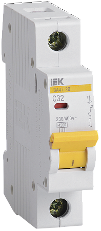 IEK ВА47-29 Выключатель автоматический 1P 32А C 4.5кА (MVA20-1-032-C)
