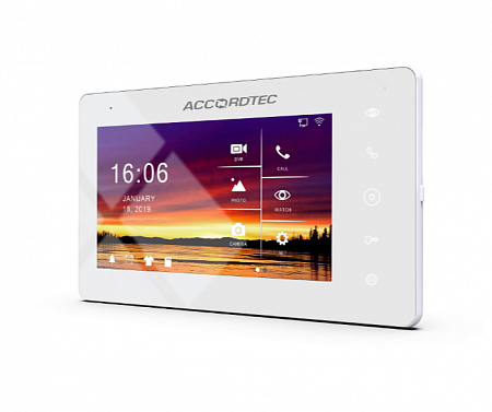 AccordTec AT-VD A752C/SD WH Монитор домофона