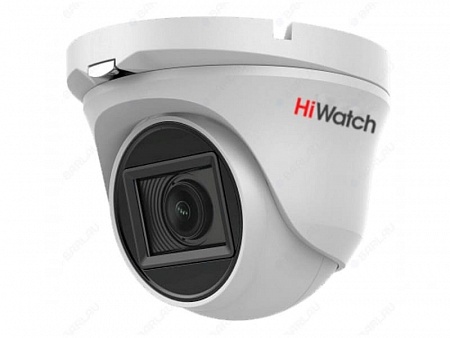 HiWatch DS-T803 (2.8) 8Mp Уличная видеокамера, 1/2&quot; CMOS, 102.9°, 3840х2160@12.5к/с, 2560x1440/1920x1080@25к/с, ИК-фильтр, 0.01 Лк@F1.2, OSD/DWDR/BLC/DNR/HLC/EXIR Smart ИК, видеовыход: 1хHD-TVI/AHD/CVI/CVBS, EXIR-подсветка до 30м, DC12V±25%, 2.9Вт, -40 до